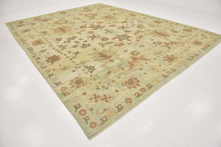11' 10 x 15' 8 Hand Knotted Oushak Wool Rug