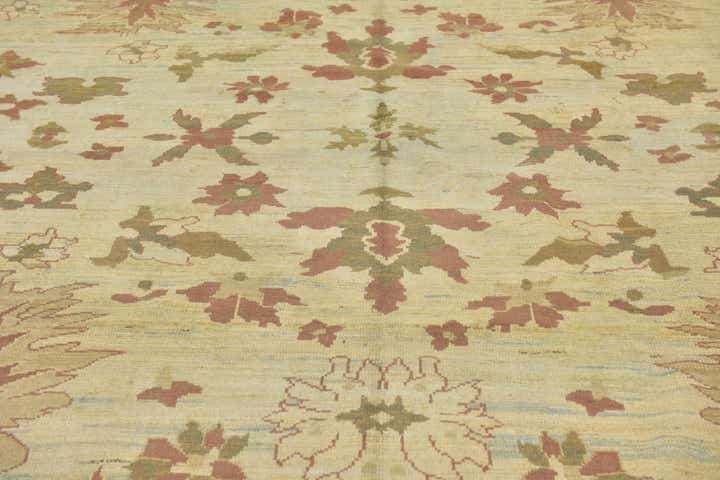11' 10 x 15' 8 Hand Knotted Oushak Wool Rug