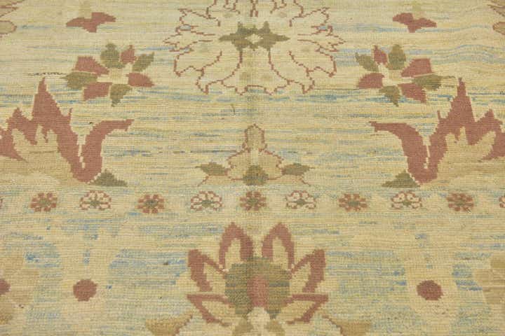 11' 10 x 15' 8 Hand Knotted Oushak Wool Rug