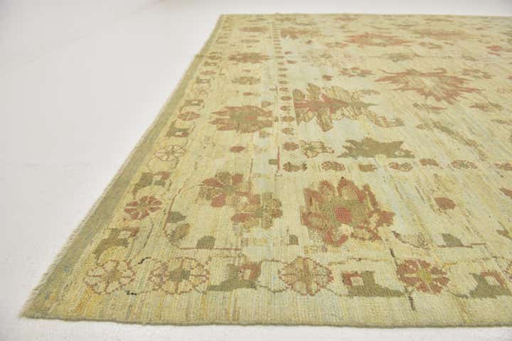 11' 10 x 15' 8 Hand Knotted Oushak Wool Rug