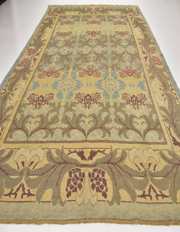 Detail image of 11' 2 x 15' 2 Hand Knotted Oushak Wool Rug
