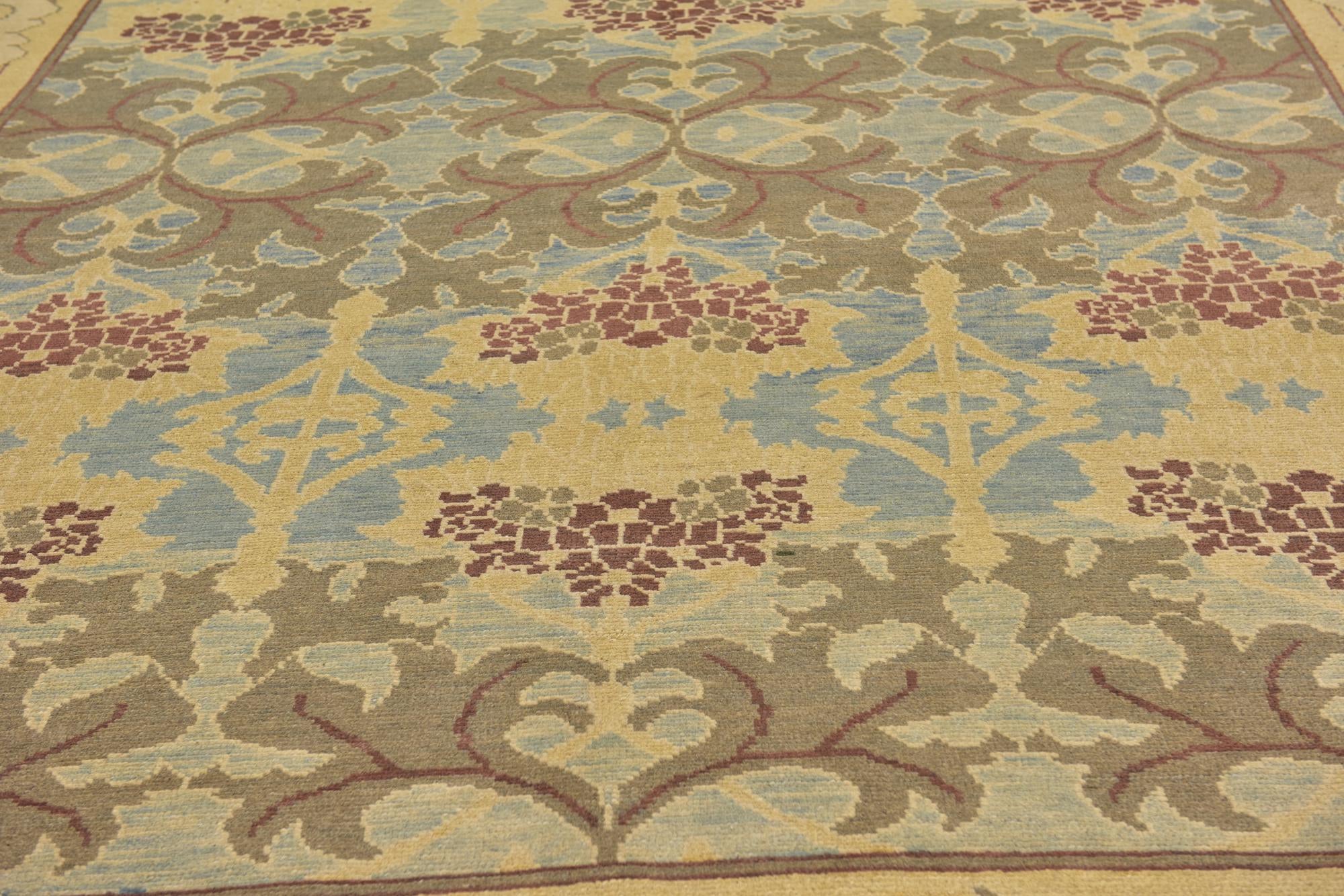 11' 2 x 15' 2 Hand Knotted Oushak Wool Rug