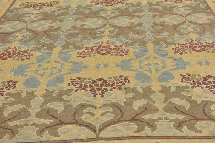 11' 2 x 15' 2 Hand Knotted Oushak Wool Rug