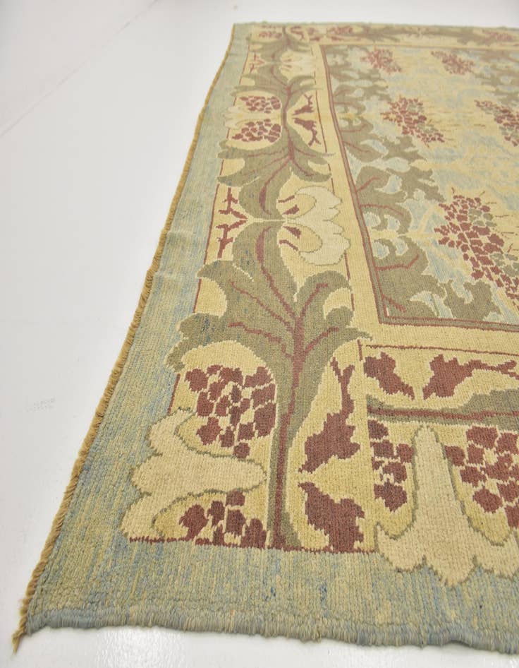 Detail image of 11' 2 x 15' 2 Hand Knotted Oushak Wool Rug