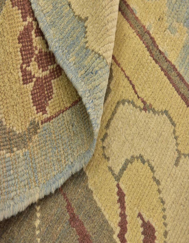 Detail image of 11' 2 x 15' 2  Hand Knotted Oushak Wool Rug