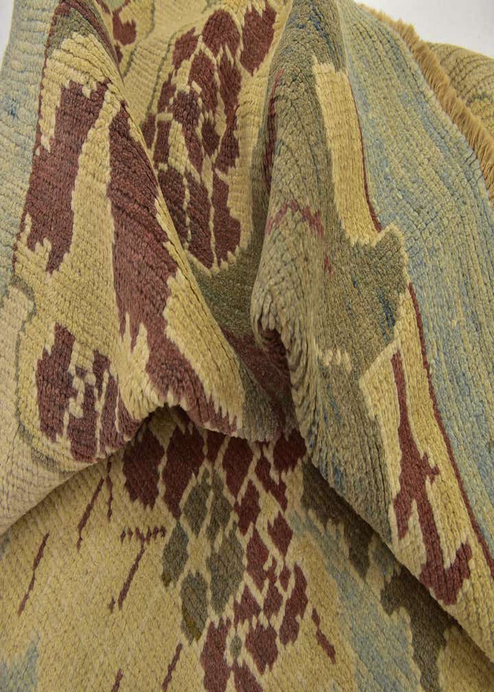 11' 2 x 15' 2 Hand Knotted Oushak Wool Rug