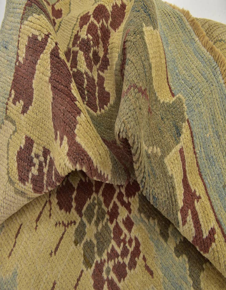 Detail image of 11' 2 x 15' 2  Hand Knotted Oushak Wool Rug