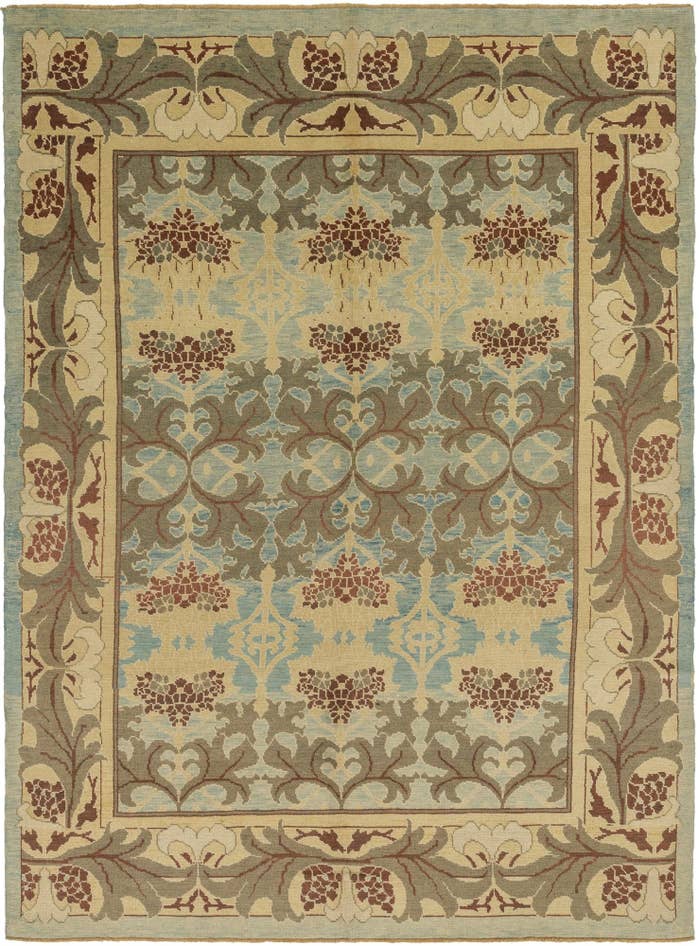 Detail image of 11' 2 x 15' 2 Hand Knotted Oushak Wool Rug