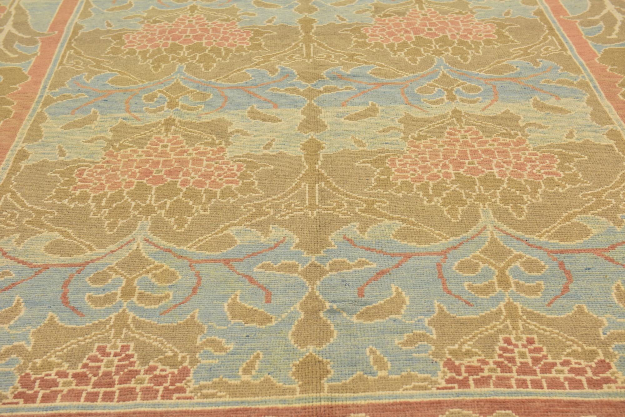 10' x 12' 10 Hand Knotted Oushak Wool Rug