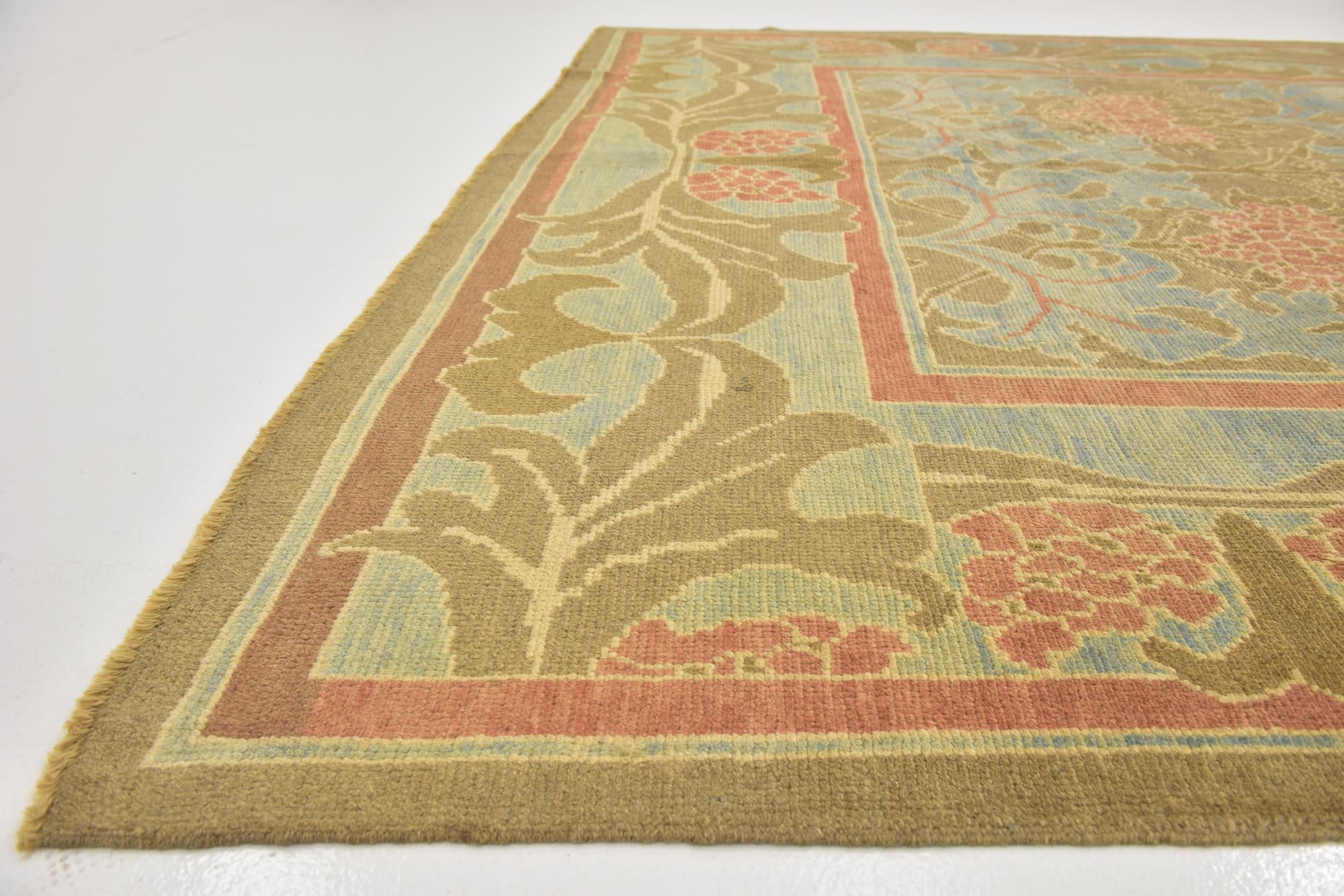10' x 12' 10 Hand Knotted Oushak Wool Rug