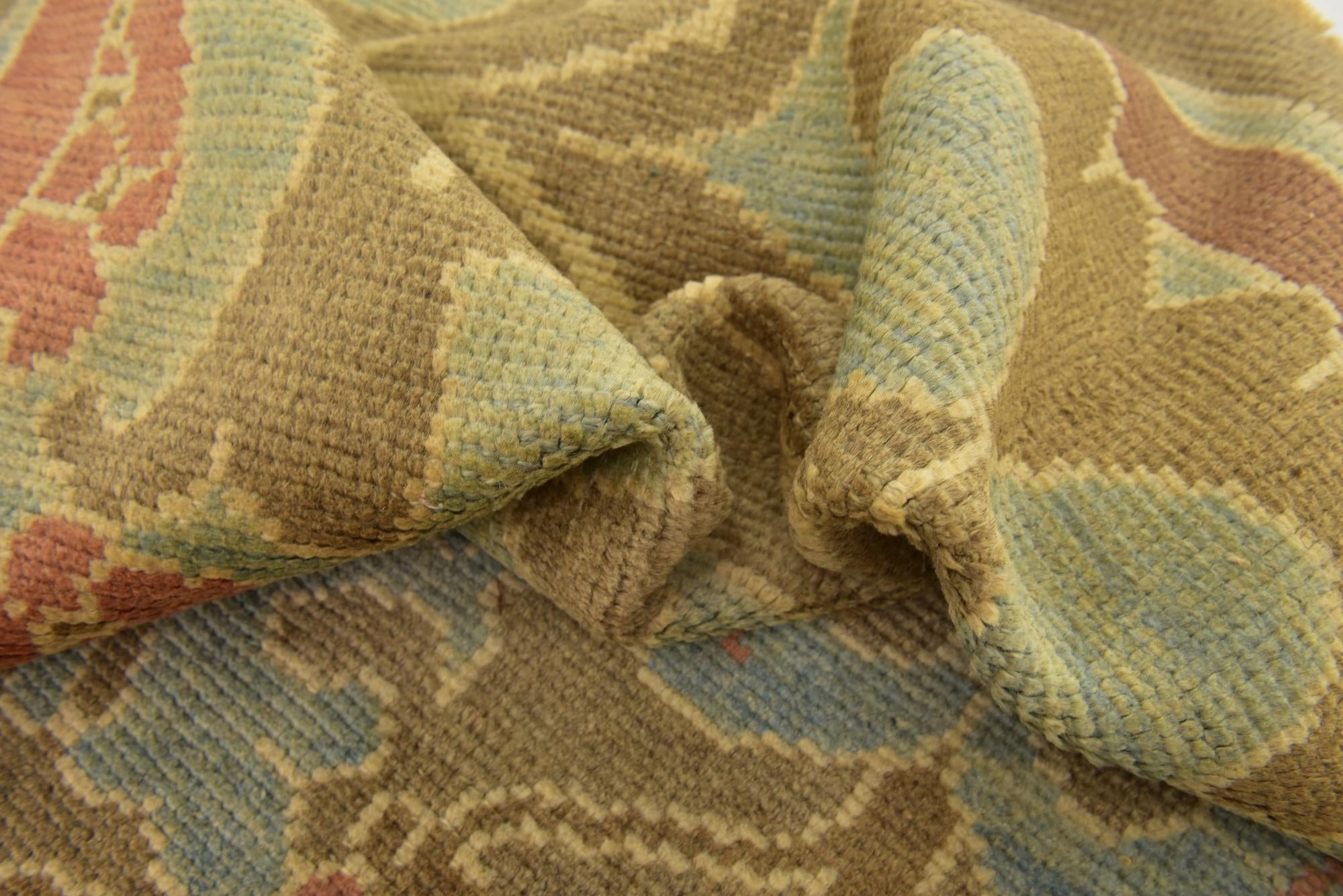 10' x 12' 10 Hand Knotted Oushak Wool Rug