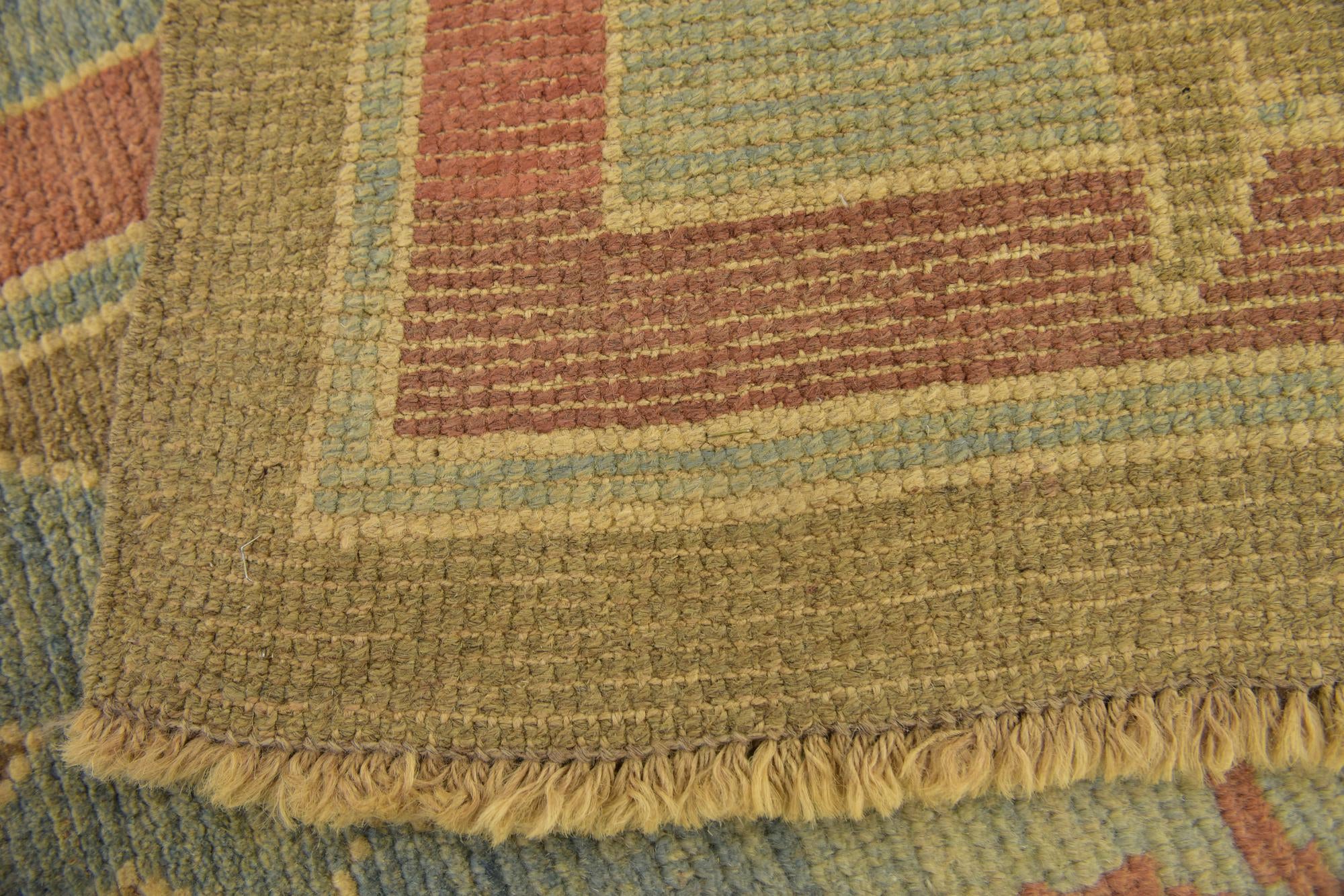 10' x 12' 10 Hand Knotted Oushak Wool Rug