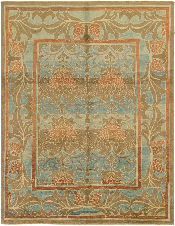 Detail image of 10' x 12' 10 Hand Knotted Oushak Wool Rug