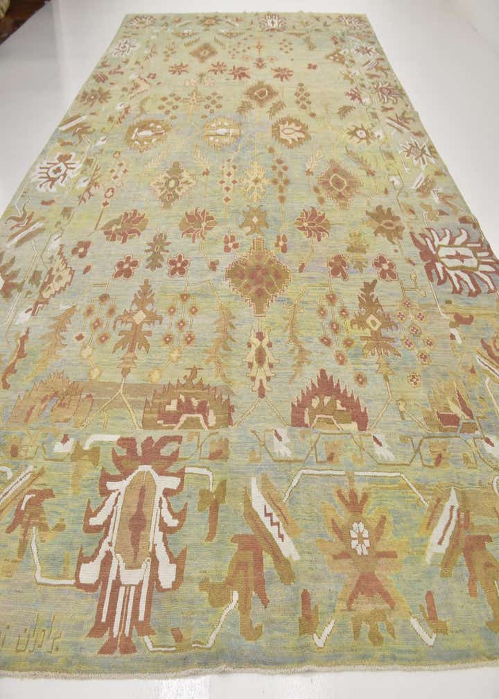 12' 10 x 18' 8 Hand Knotted Oushak Rug