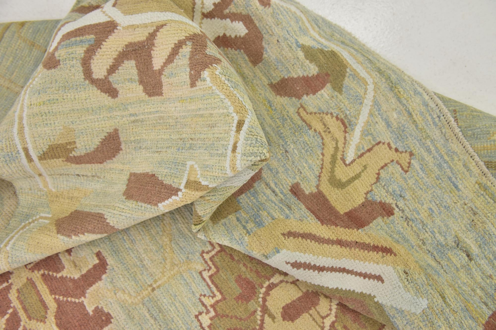 12' 10 x 18' 8 Hand Knotted Oushak Rug