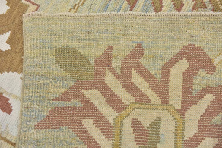 Detail image of 12' 10 x 18' 8 Hand Knotted Oushak Rug
