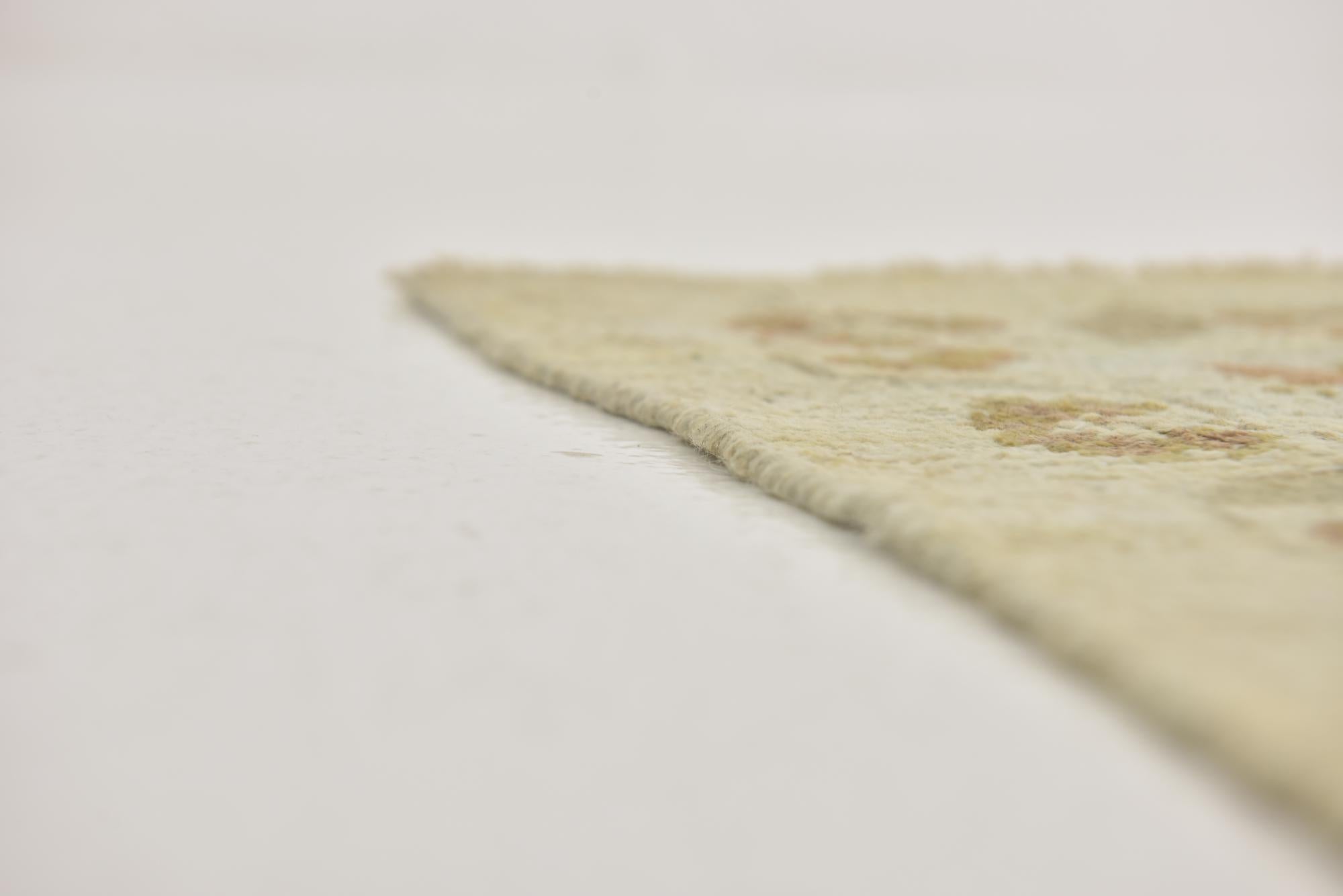 11' 7 x 15' 10 Hand Knotted Oushak Wool Rug