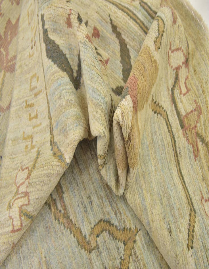 Detail image of 12' 2 x 16' 6  Hand Knotted Oushak Wool Rug