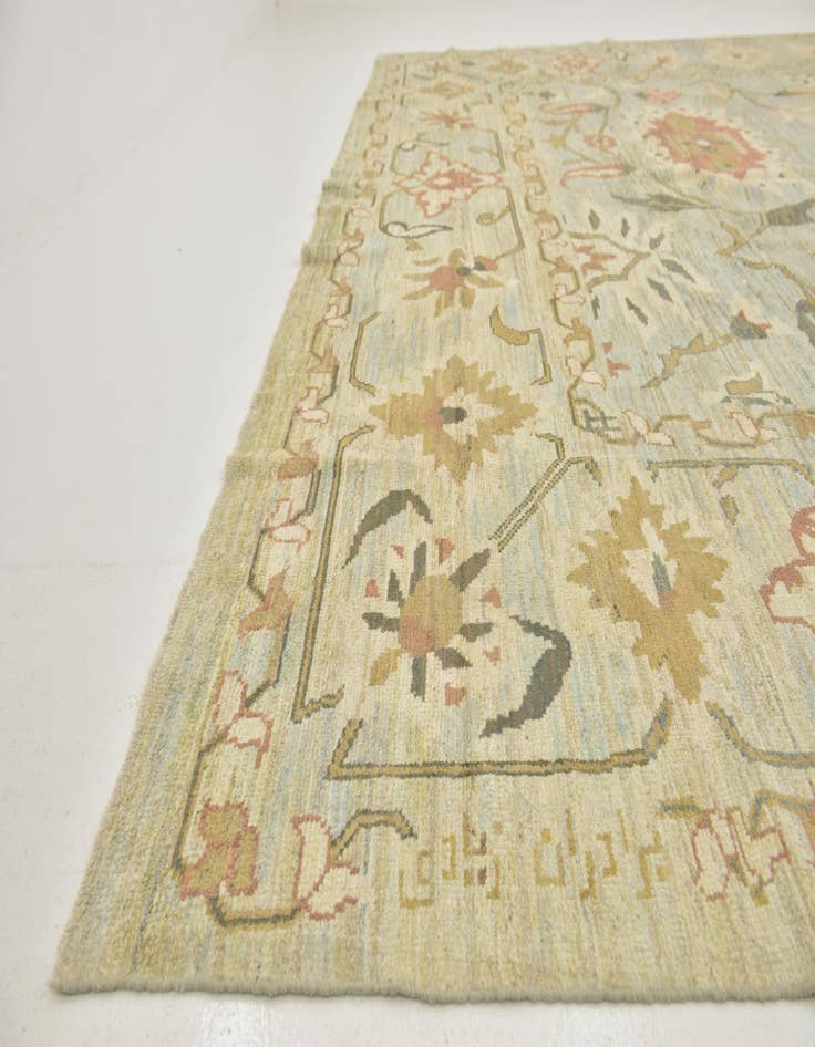 Detail image of 12' 2 x 16' 6  Hand Knotted Oushak Wool Rug
