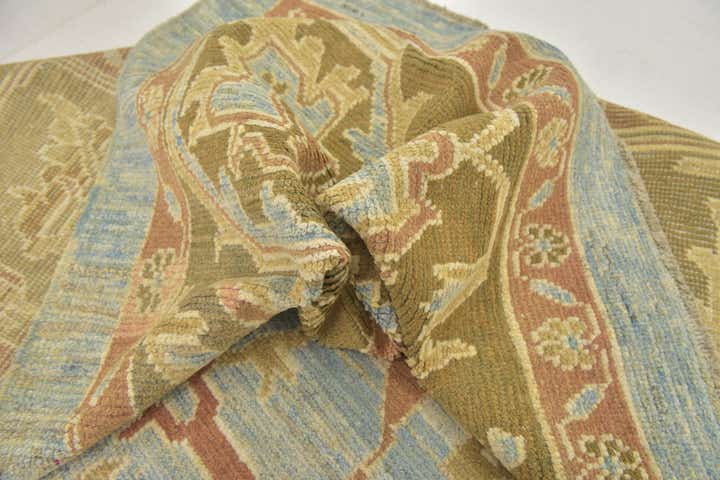 11' x 14' 4 Hand Knotted Oushak Wool Rug