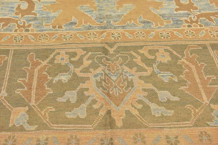 11' x 14' 4 Hand Knotted Oushak Wool Rug