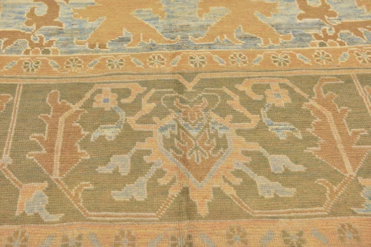 Detail image of 11' x 14' 4 Hand Knotted Oushak Wool Rug
