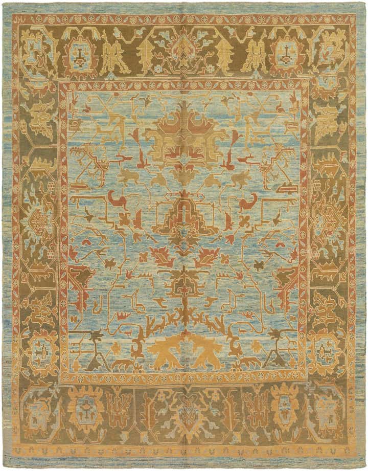 11' x 14' 4 Hand Knotted Oushak Wool Rug