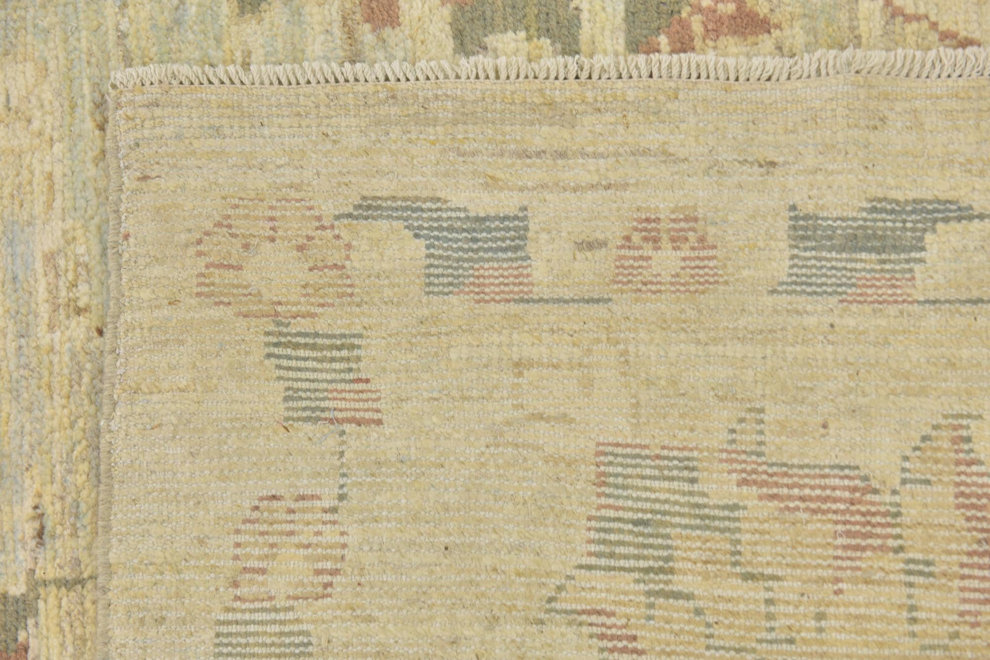 11' 10 x 16' Hand Knotted Oushak Wool Rug