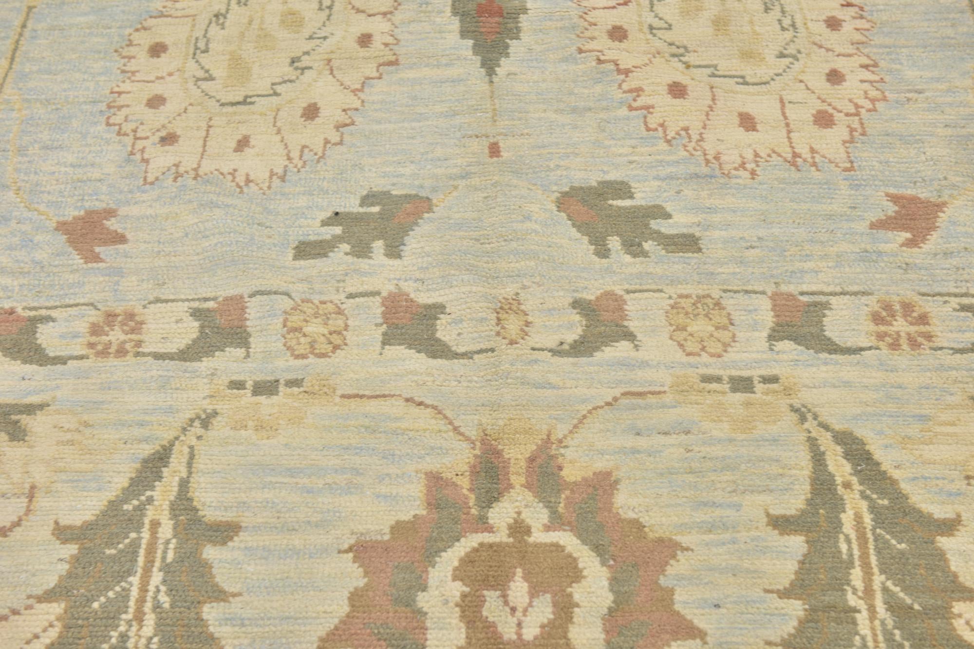11' 10 x 16' Hand Knotted Oushak Wool Rug