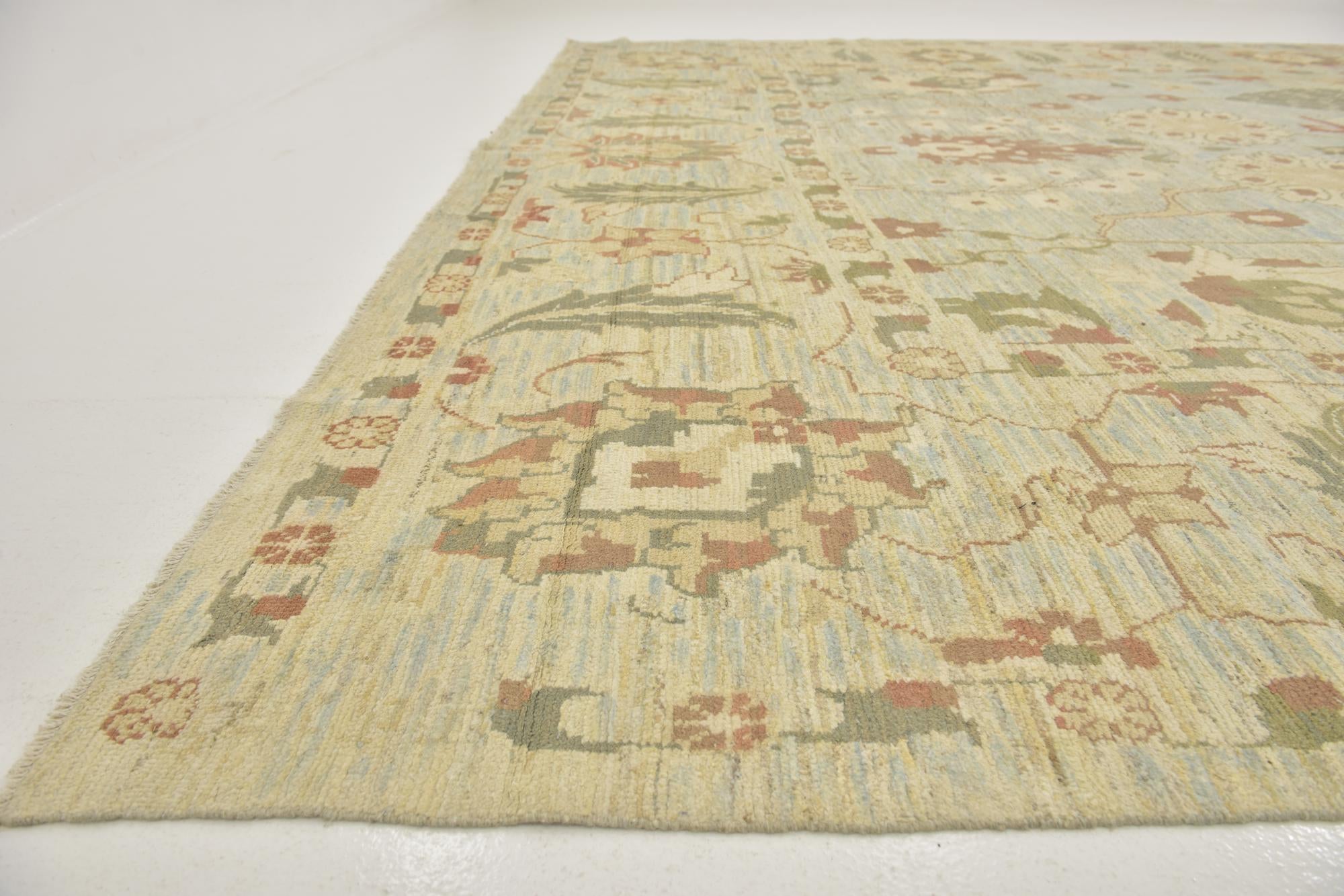 11' 10 x 16' Hand Knotted Oushak Wool Rug