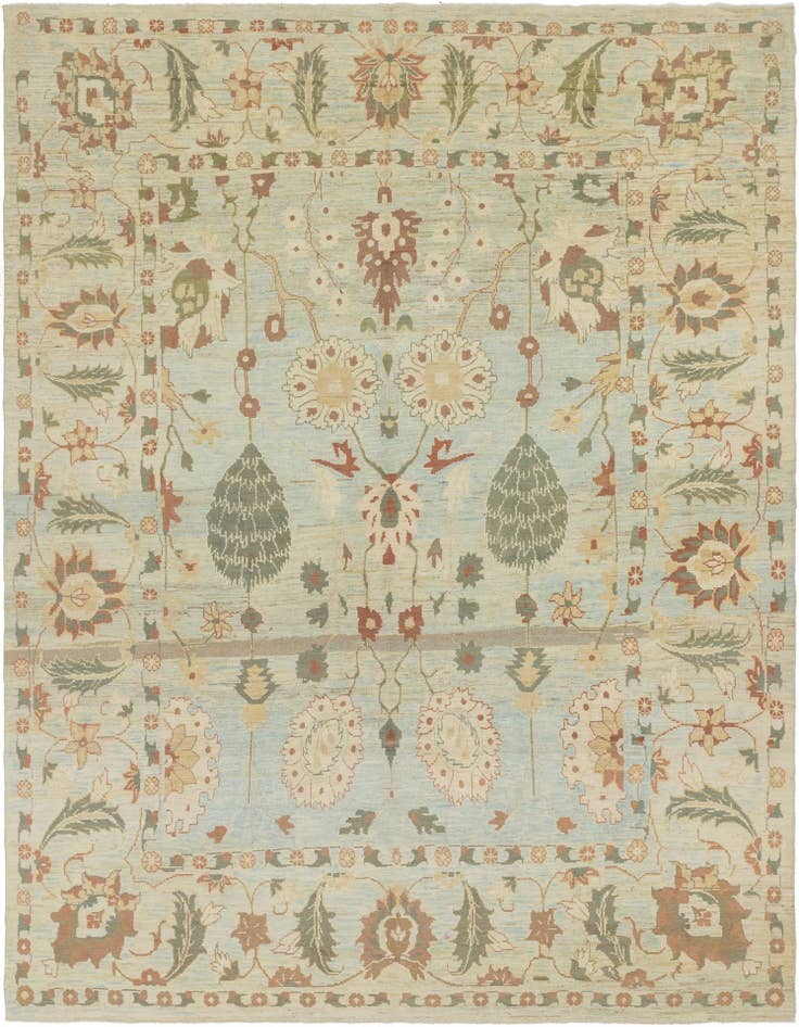 Detail image of 11' 10 x 16' Hand Knotted Oushak Wool Rug