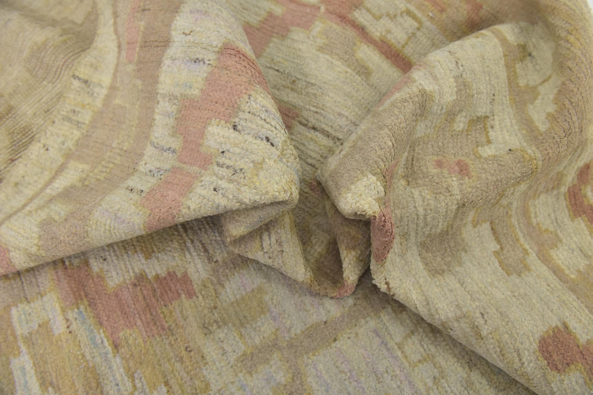 10' 10 x 16' 9 Hand Knotted Oushak Wool Rug