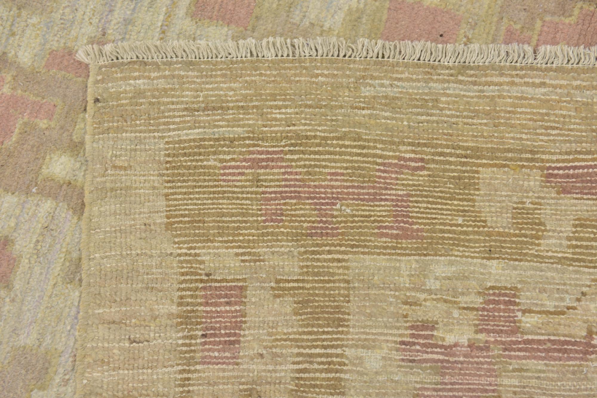 10' 10 x 16' 9 Hand Knotted Oushak Wool Rug