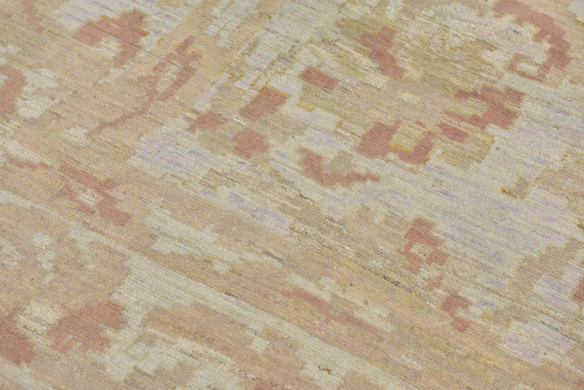 10' 10 x 16' 9 Hand Knotted Oushak Wool Rug