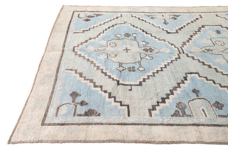 Detail image of 8' 4 x 10' Hand Knotted Oushak Wool Rug