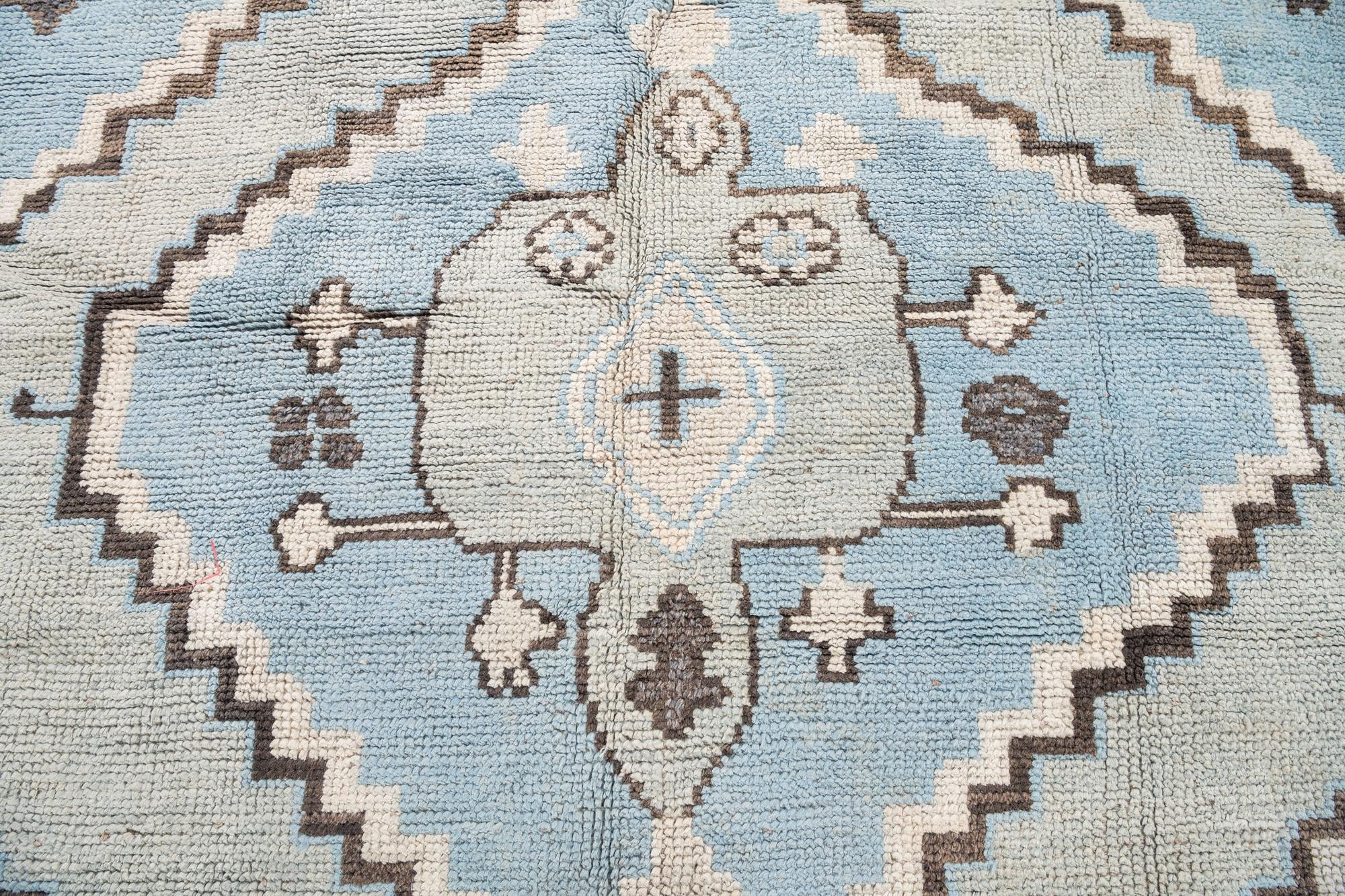 8' 4 x 10' Hand Knotted Oushak Wool Rug