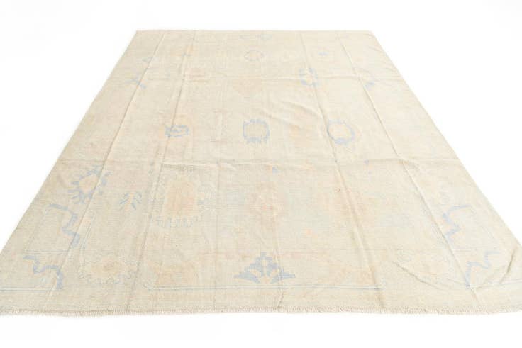 Detail image of 8' 9 x 11' 1 Hand Knotted Oushak Wool Rug