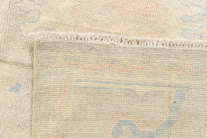8' 9 x 11' 1 Hand Knotted Oushak Wool Rug
