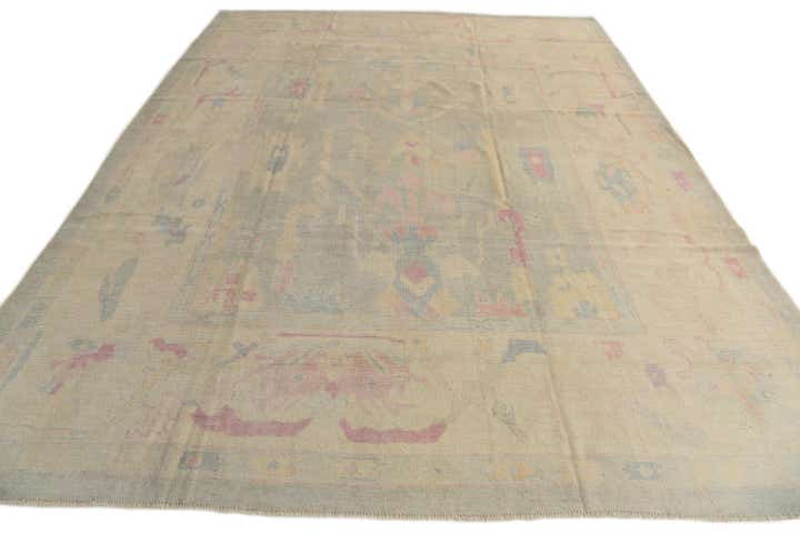 10' 3 x 13' 4 Hand Knotted Oushak Wool Rug