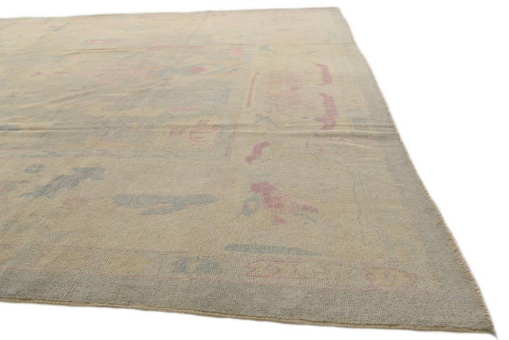 Detail image of 10' 3 x 13' 4 Hand Knotted Oushak Wool Rug