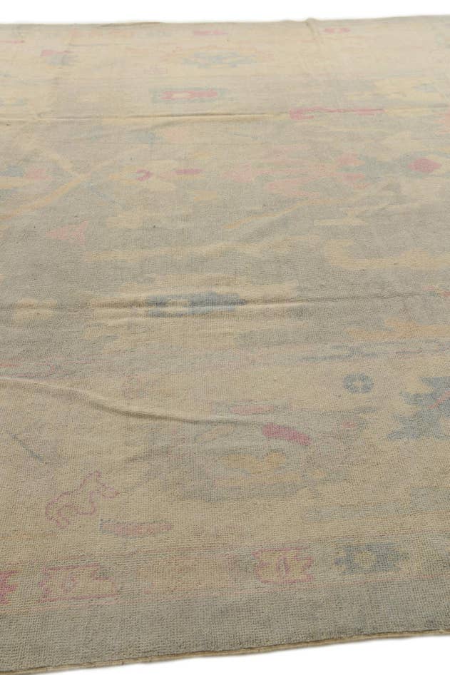 Detail image of 10' 3 x 13' 4 Hand Knotted Oushak Wool Rug