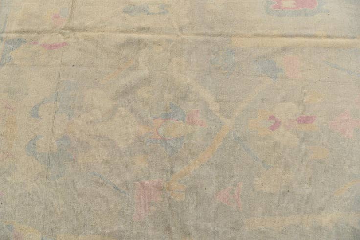 Detail image of 10' 3 x 13' 4 Hand Knotted Oushak Wool Rug