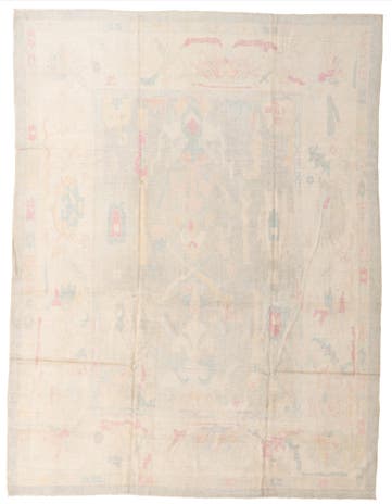 10' 3 x 13' 4 Hand Knotted Oushak Wool Rug