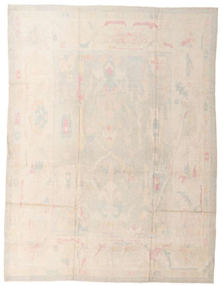 10' 3 x 13' 4 Hand Knotted Oushak Wool Rug