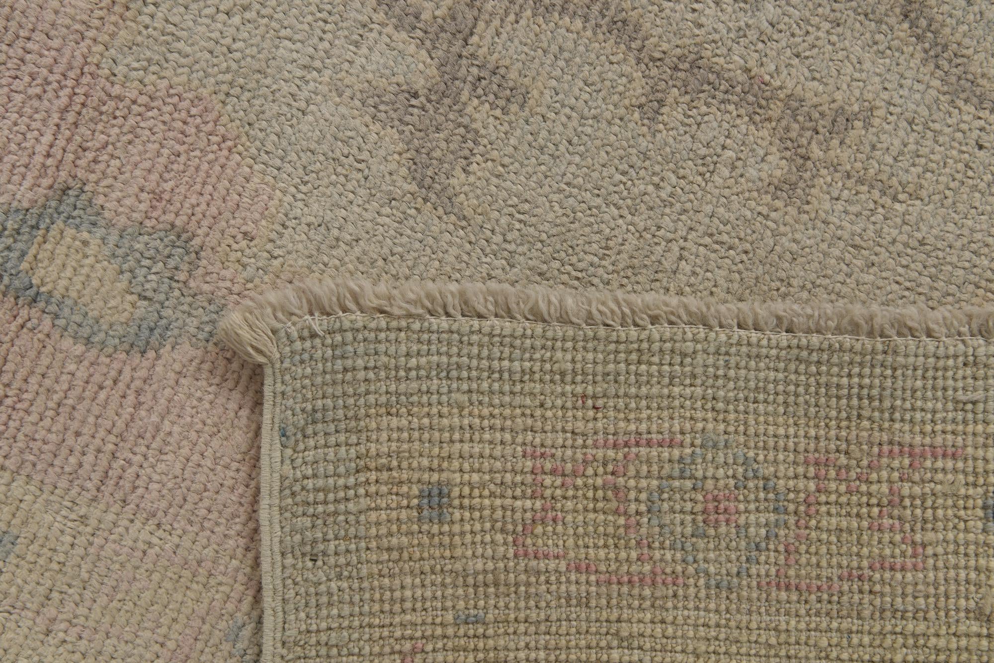 300cm x 415cm anudado a mano Oushak Alfombra Lana
