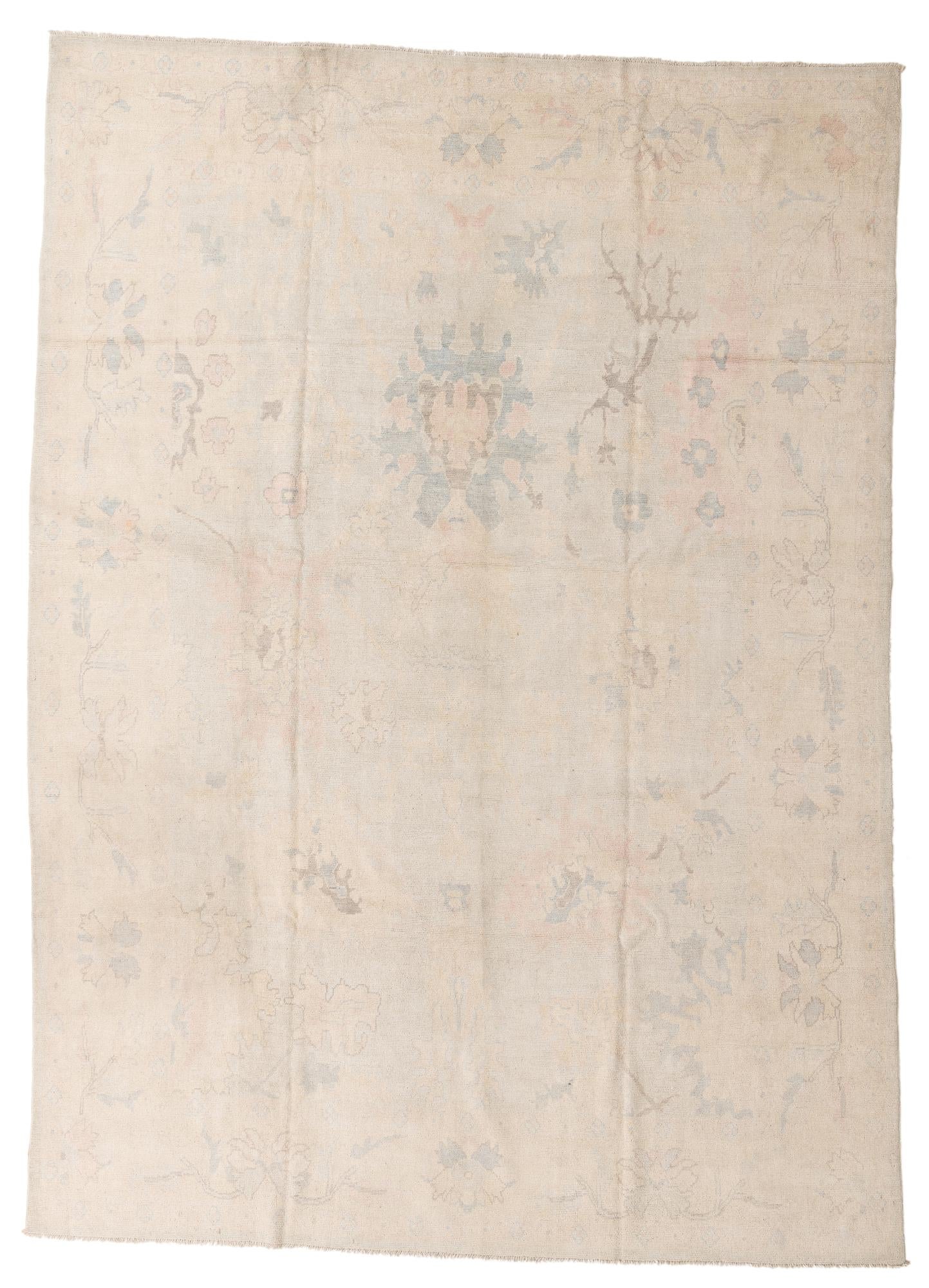 300cm x 415cm anudado a mano Oushak Alfombra Lana