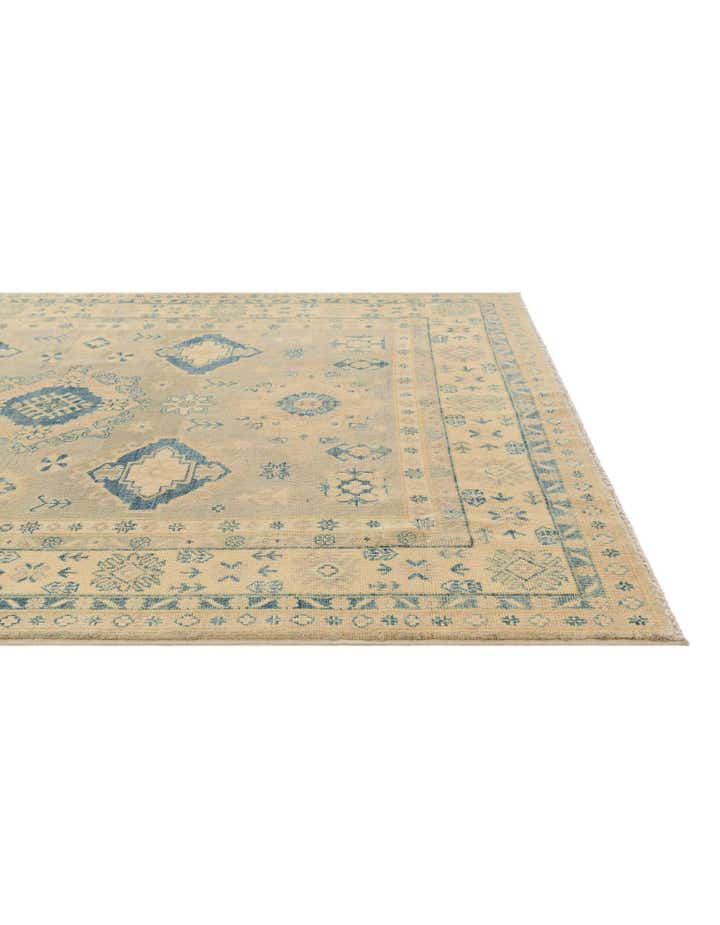 4' 9 x 6' 10 Hand Knotted Oushak Wool Rug