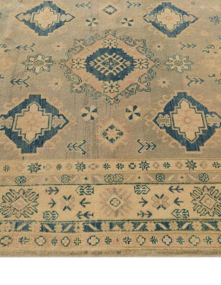 4' 9 x 6' 10 Hand Knotted Oushak Wool Rug