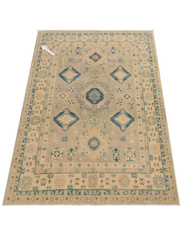 Detail image of 4' 9 x 6' 10  Hand Knotted Oushak Wool Rug