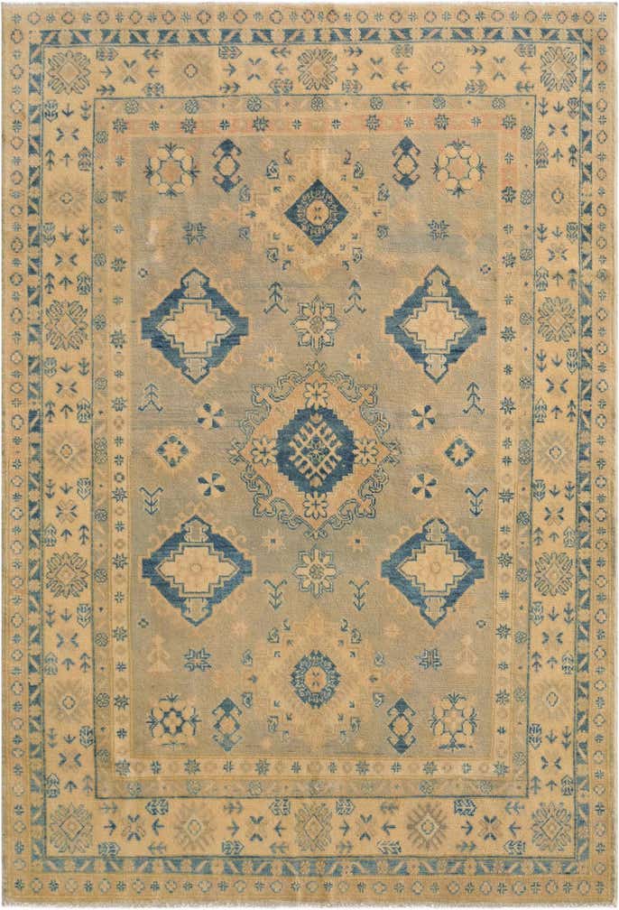 4' 9 x 6' 10 Hand Knotted Oushak Wool Rug